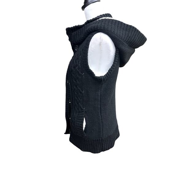 Ci Sono by Cavalini Sweater Collection Vest Black Large - Picture 2 of 4